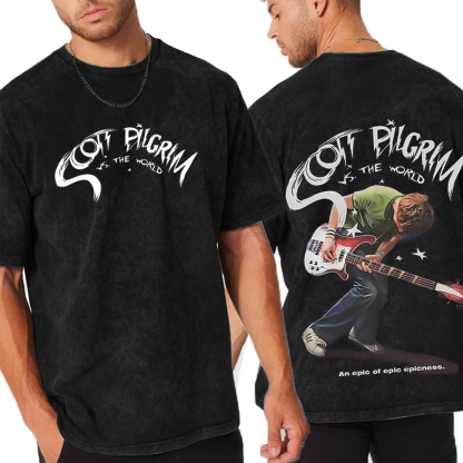 Scott Pilgrim vs. The World Unisex Washed T-Shirt