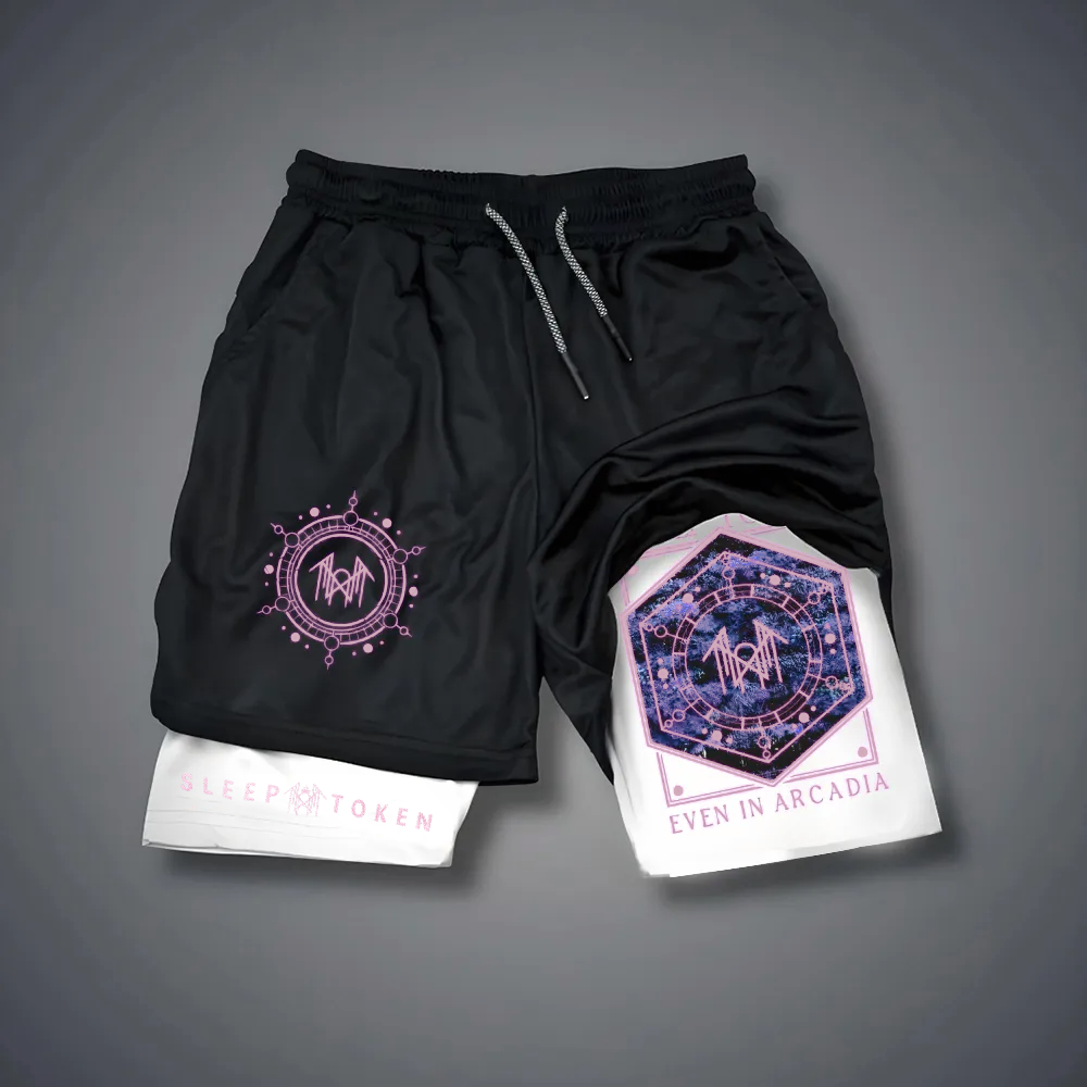 Unisex Band Printed Sports Gym Shorts