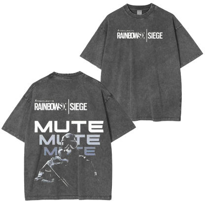Vintage Strategy Shooting Game Vintage Unisex  Washed T-Shirt