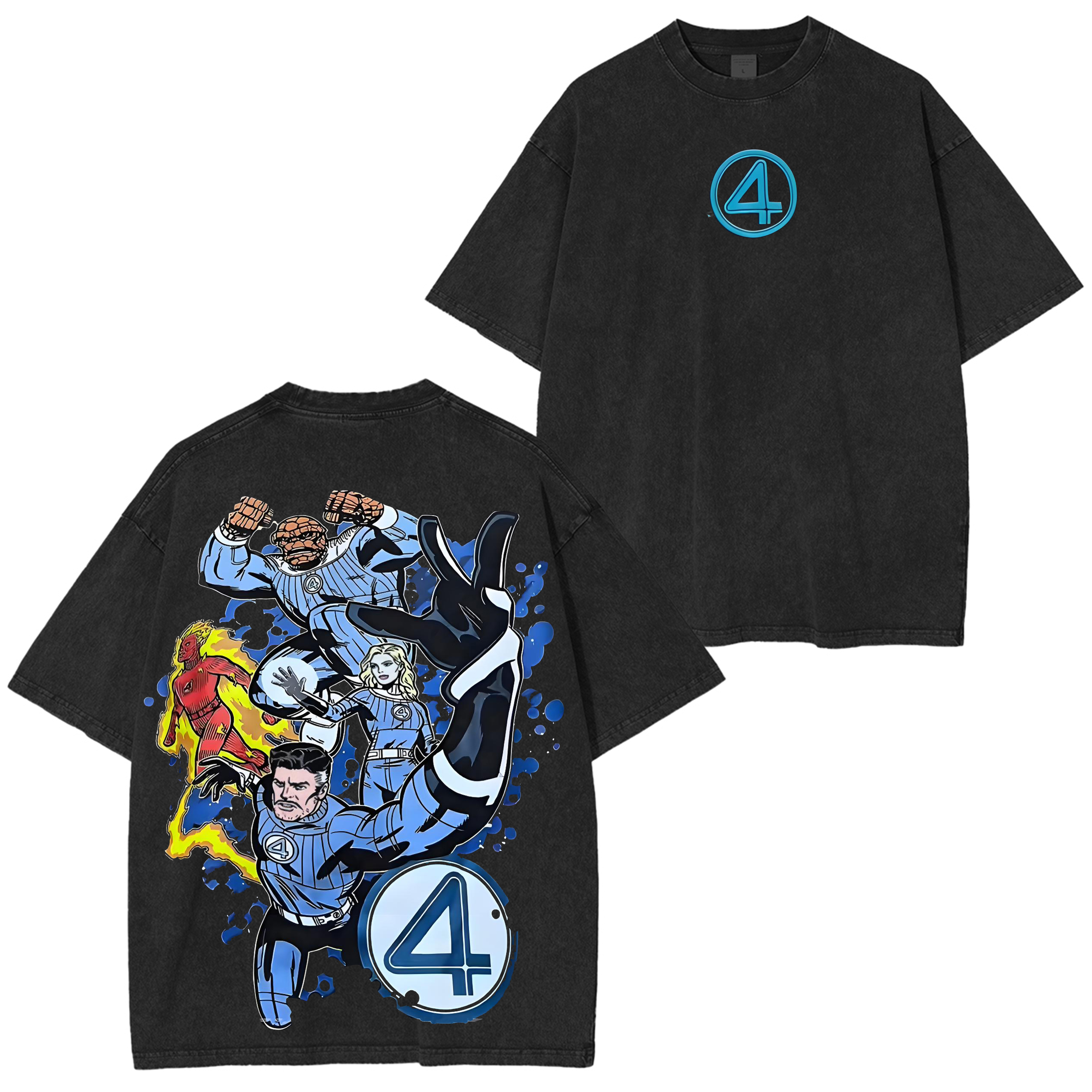 Fantastic Four Vintage Washed T-Shirt