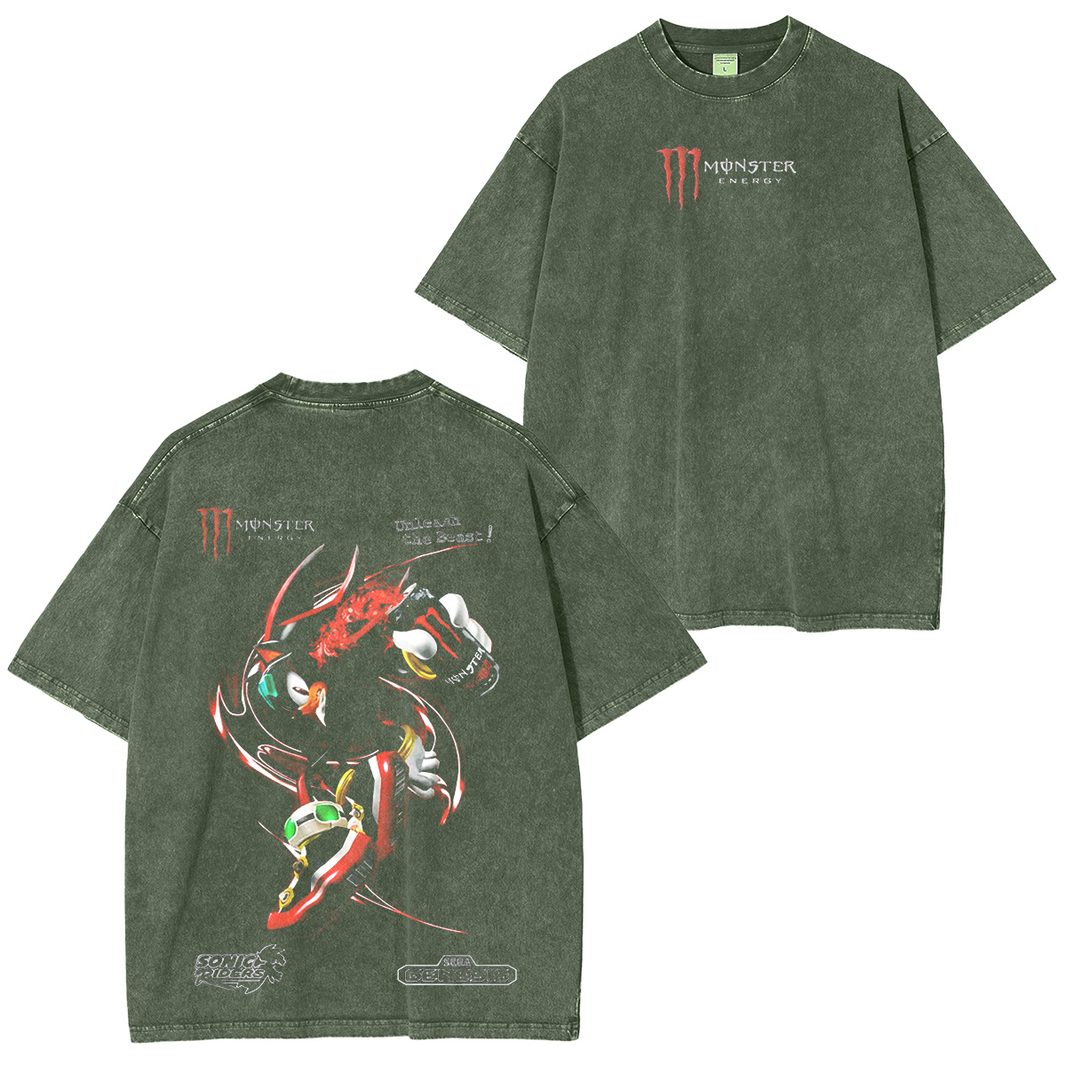 Sonic Riders Unisex  Washed T-Shirt