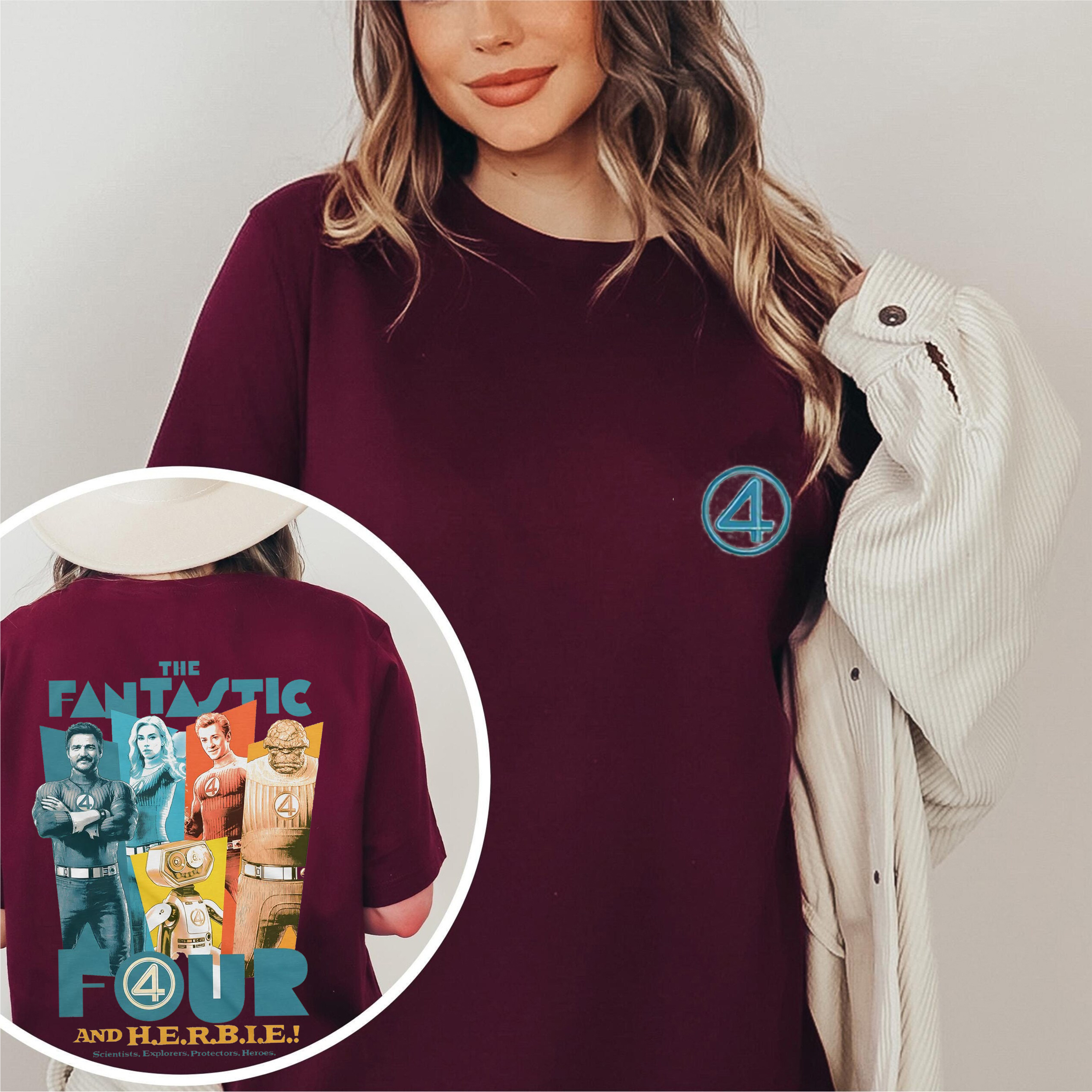 Remera The Fantastic Four And Herbie Unisex Shirt