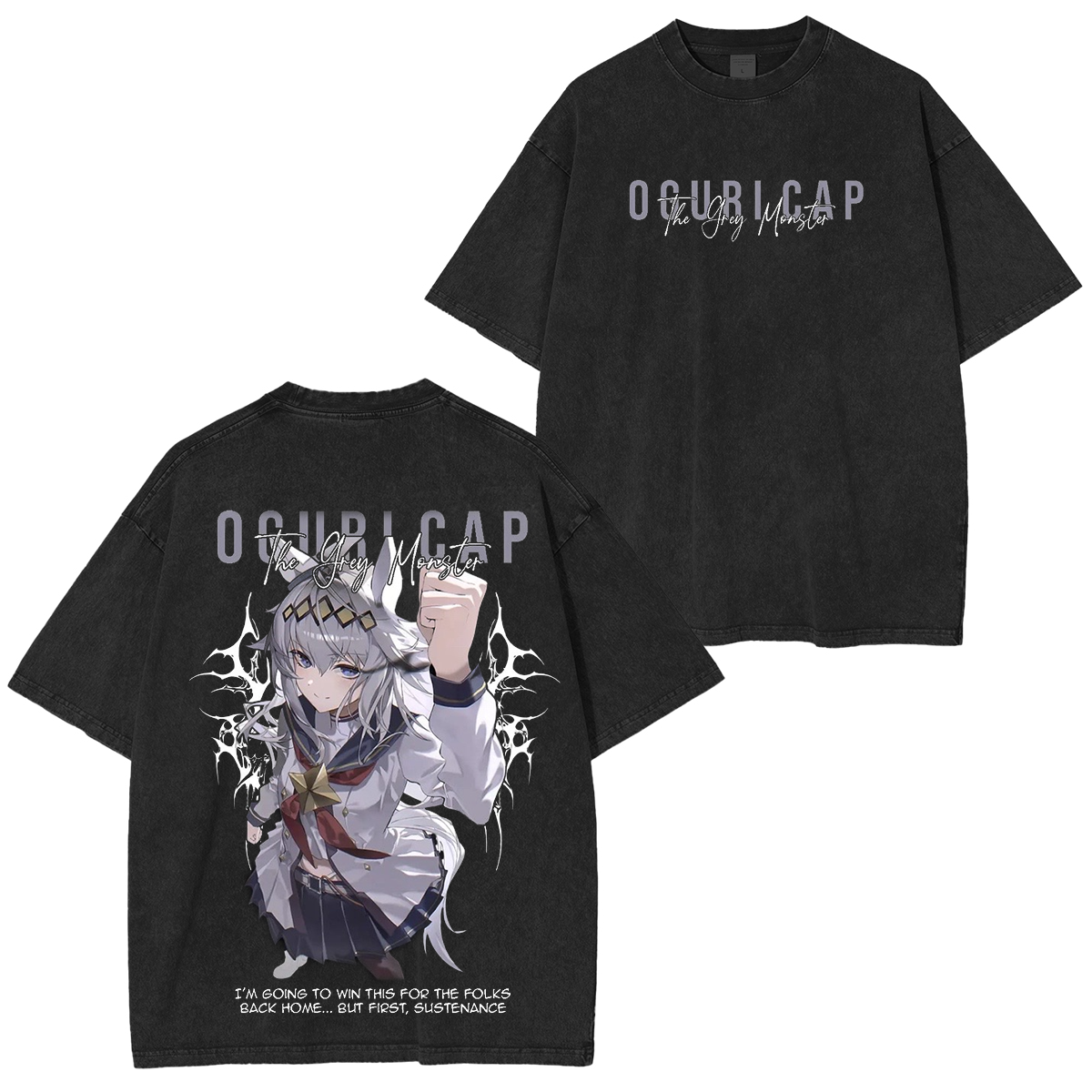 Umamusume: Pretty Derby Series Oversized Unisex Washed T-Shirt