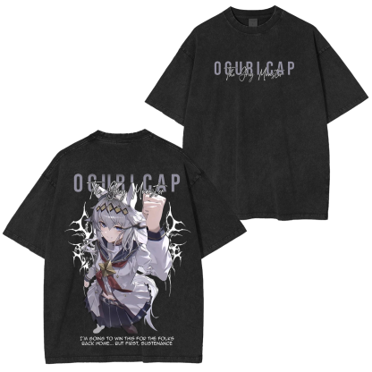 Umamusume: Pretty Derby Series Oversized Unisex Washed T-Shirt