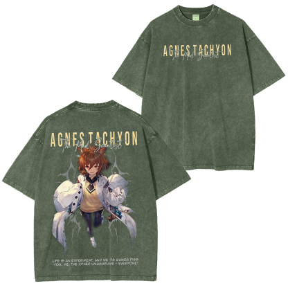 Umamusume: Pretty Derby Series Oversized Unisex Washed T-Shirt