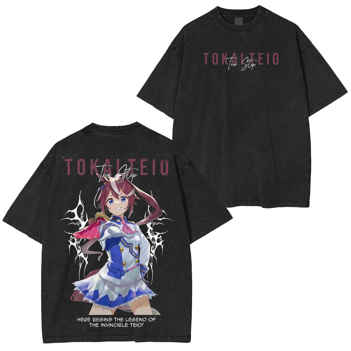 Umamusume: Pretty Derby Series Oversized Unisex Washed T-Shirt