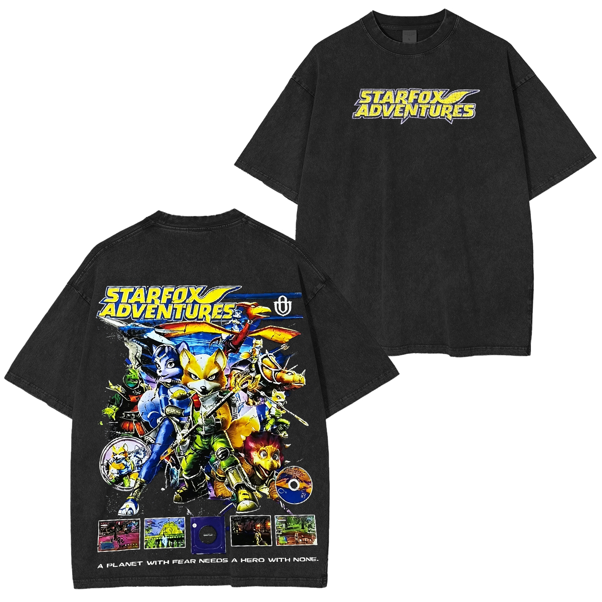 Star Fox Oversized Unisex Washed T-Shirt