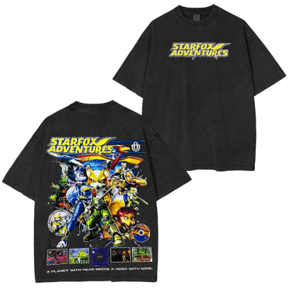 Star Fox Oversized Unisex Washed T-Shirt