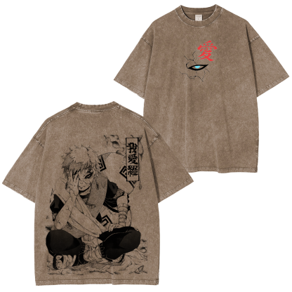 Naruto Vintage Unisex  Washed T-Shirt