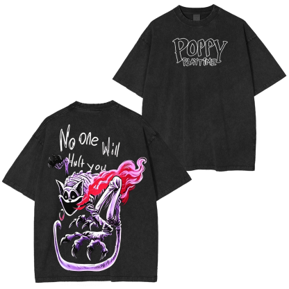 Poppy Playtime Oversized Unisex Washed T-Shirt