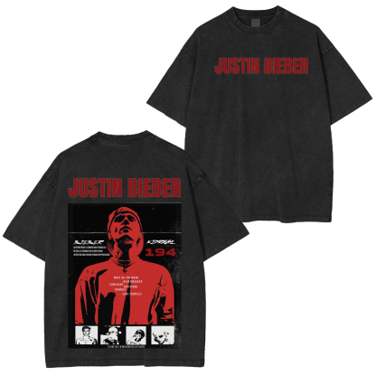 Justin Bieber Oversized Unisex Washed T-Shirt