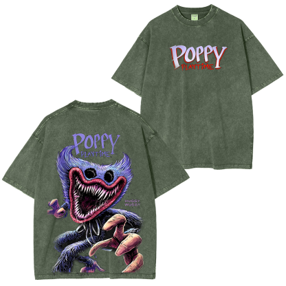 Poppy Playtime Oversized Unisex Washed T-Shirt
