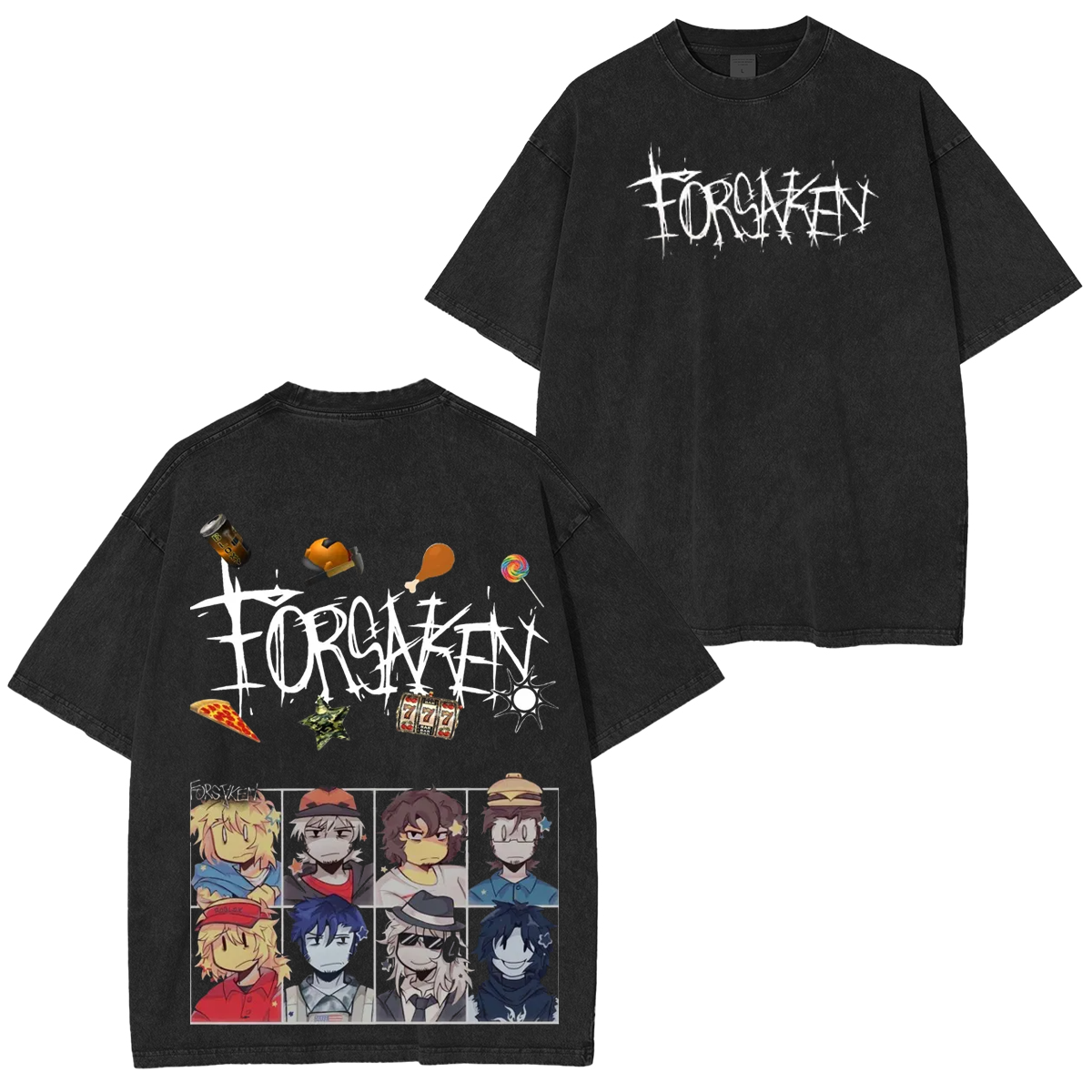 Forsaken Oversized Unisex Washed T-Shirt