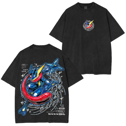 Greninja Oversized Unisex Washed T-Shirt