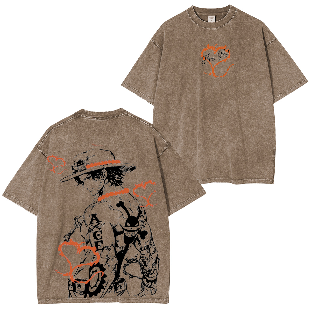 Portgas D. Ace Vintage Washed T-shirt/Crewneck/Hoodie
