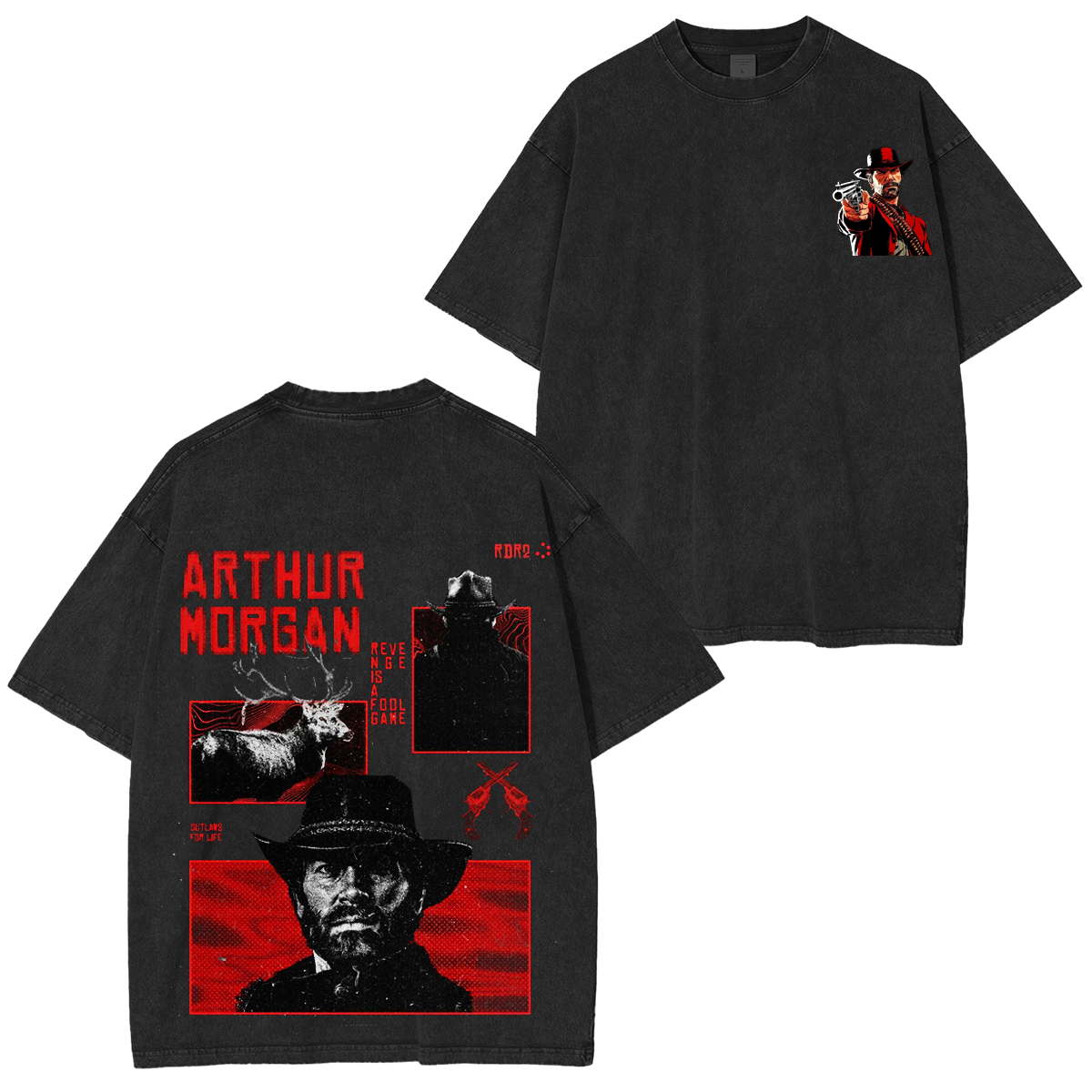 Red Dead Redemption 2  Unisex Washed T-Shirt