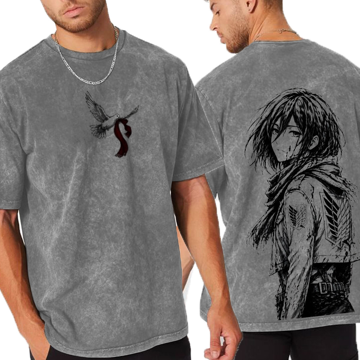 Attack on Titan Unisex Washed T-Shirt