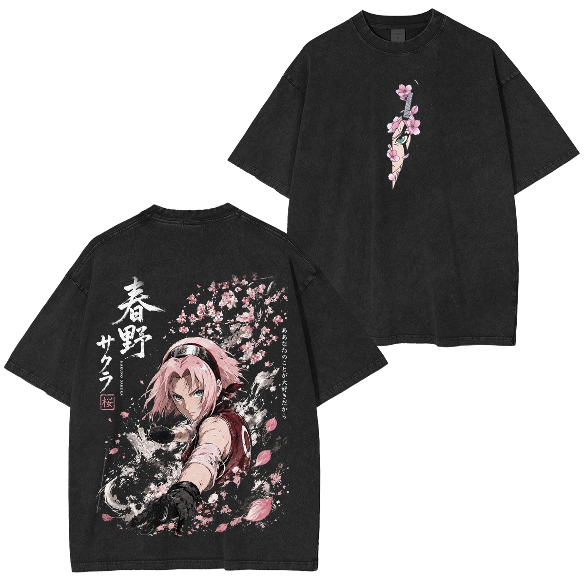 Naruto Sakura Unisex Washed T-Shirt