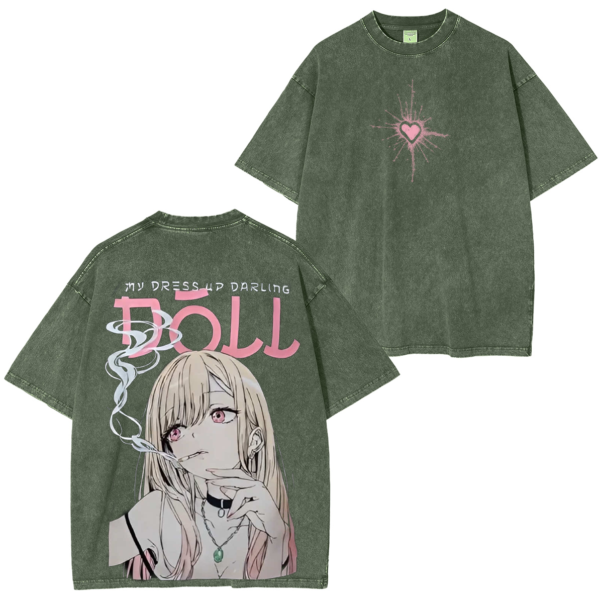 Marin Kitagawa My Dress-Up Darling Oversized  Anime Unisex Washed T-Shirt