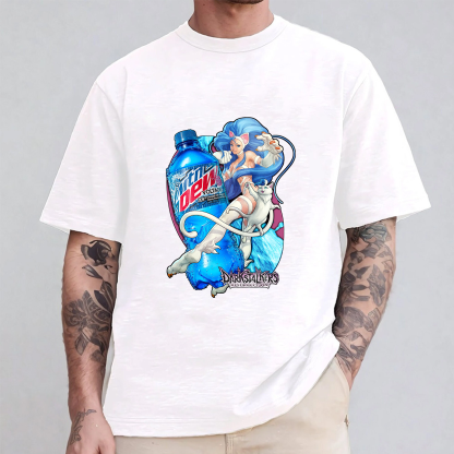 Felicia Darkstalkers Resurrection x Mtn Dew Voltage Oversized T-shirt/Crewneck/Hoodie