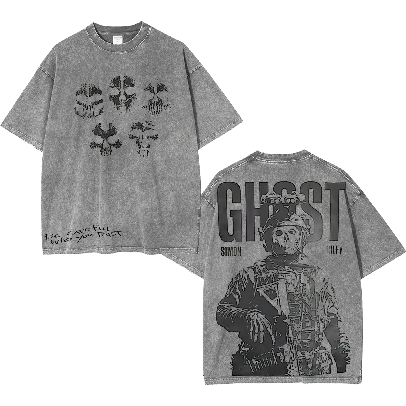 Simon Ghost Riley Unisex Washed T-Shirt