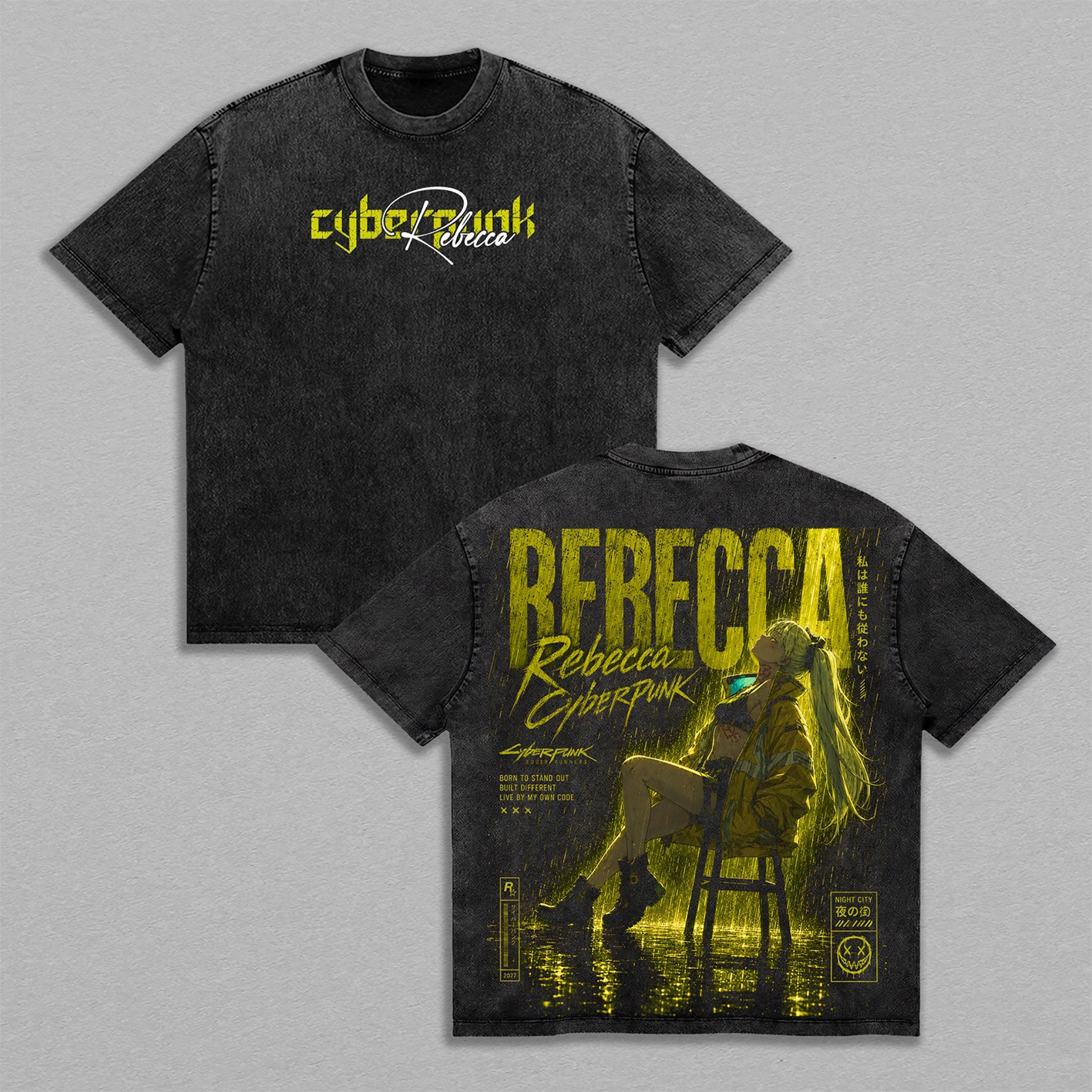 Cyberpunk 2077 Rebecca Washed T-shirt/Crewneck/Hoodie