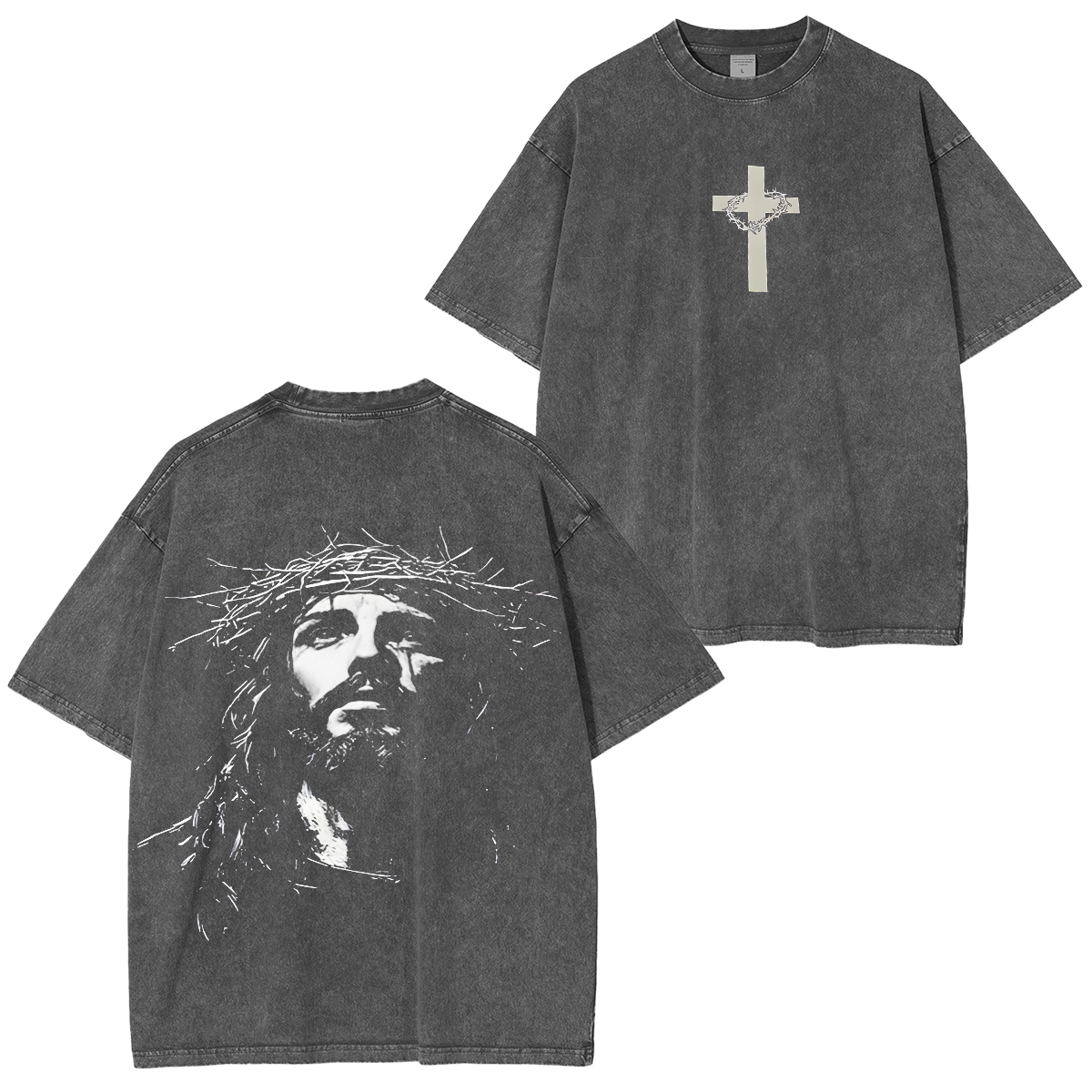 Vintage Washed Jesus Unisex Washed T-Shirt