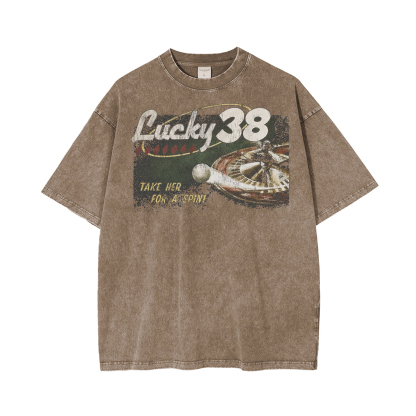 Lucky 38 Unisex Washed T-Shirt