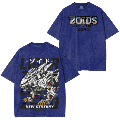 Liger Zero Zoids New Century Zero Streetwear Vintage Washed Unisex T-Shirt