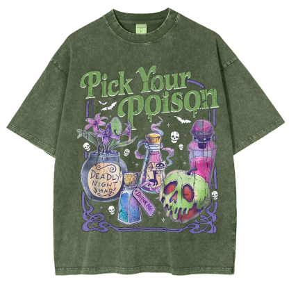 Pick Your Poison Vintage Princess Halloween T-shirt