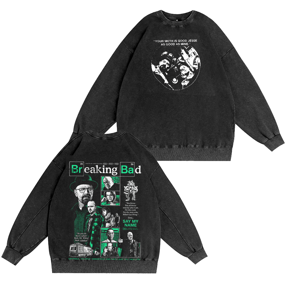 Breaking Bad Oversized Washed T-shirt/Crewneck/Hoodie