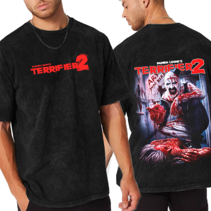 Terrifier 2 Class Clown Washed T-Shirt