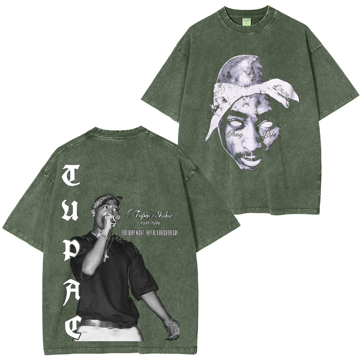 Tupac Shakur Washed Unisex T-Shirt