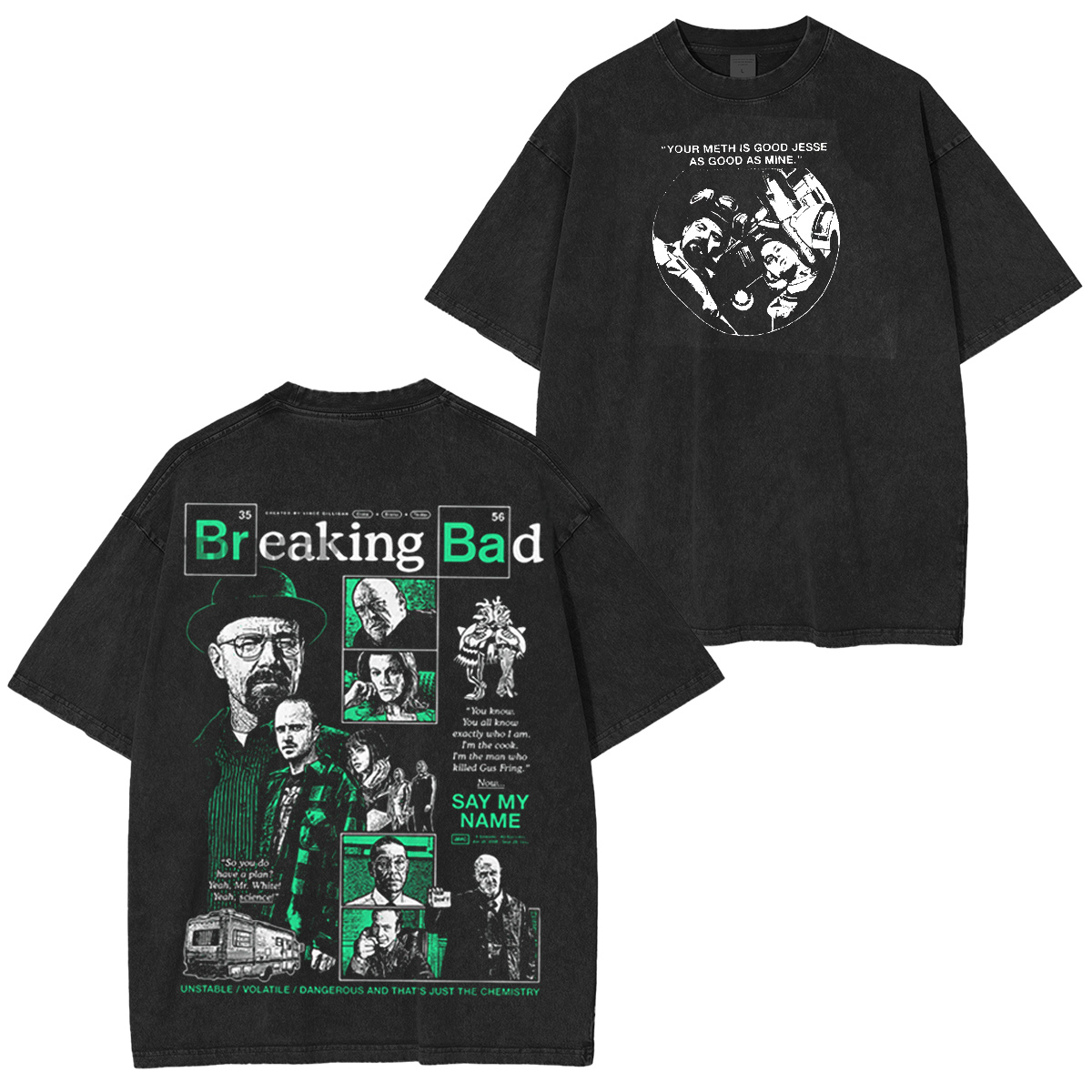 Breaking Bad Oversized Washed T-shirt/Crewneck/Hoodie