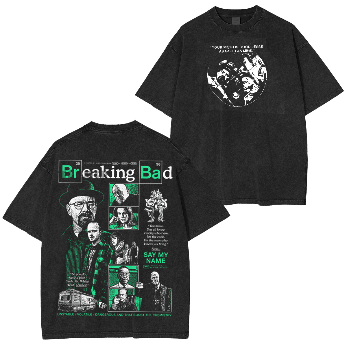 Breaking Bad Oversized Washed T-shirt/Crewneck/Hoodie
