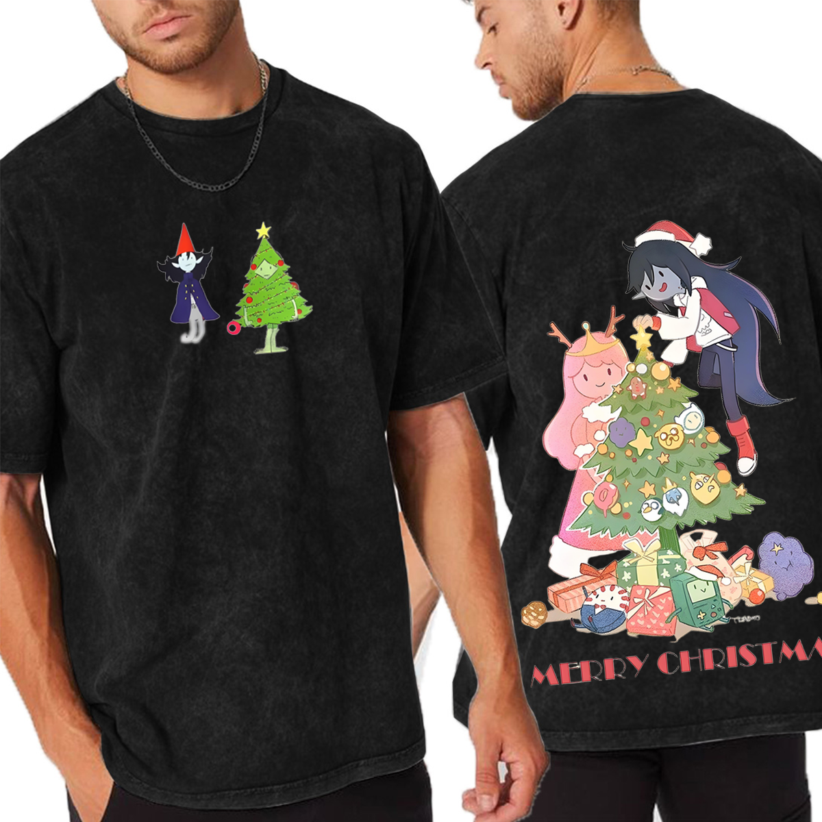 Adventure Time Christmas Vintage Washed T-shirt/Crewneck/Hoodie
