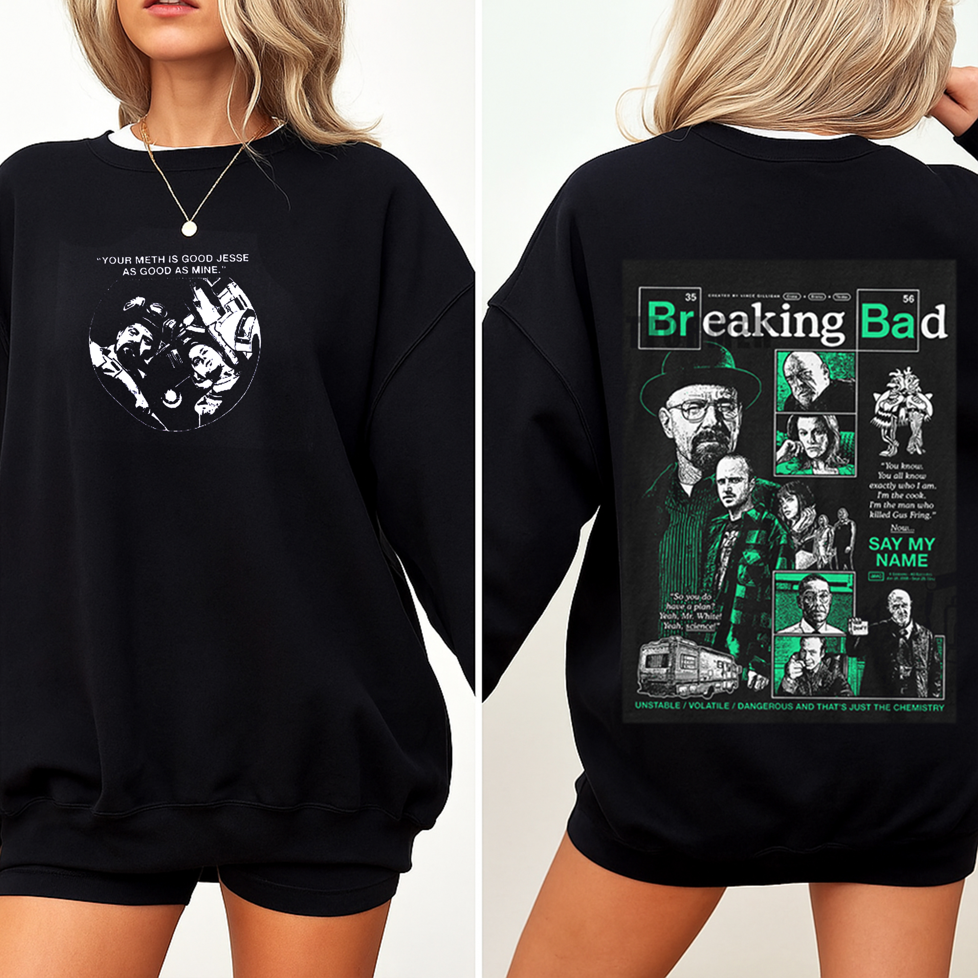 Breaking Bad Oversized Washed T-shirt/Crewneck/Hoodie