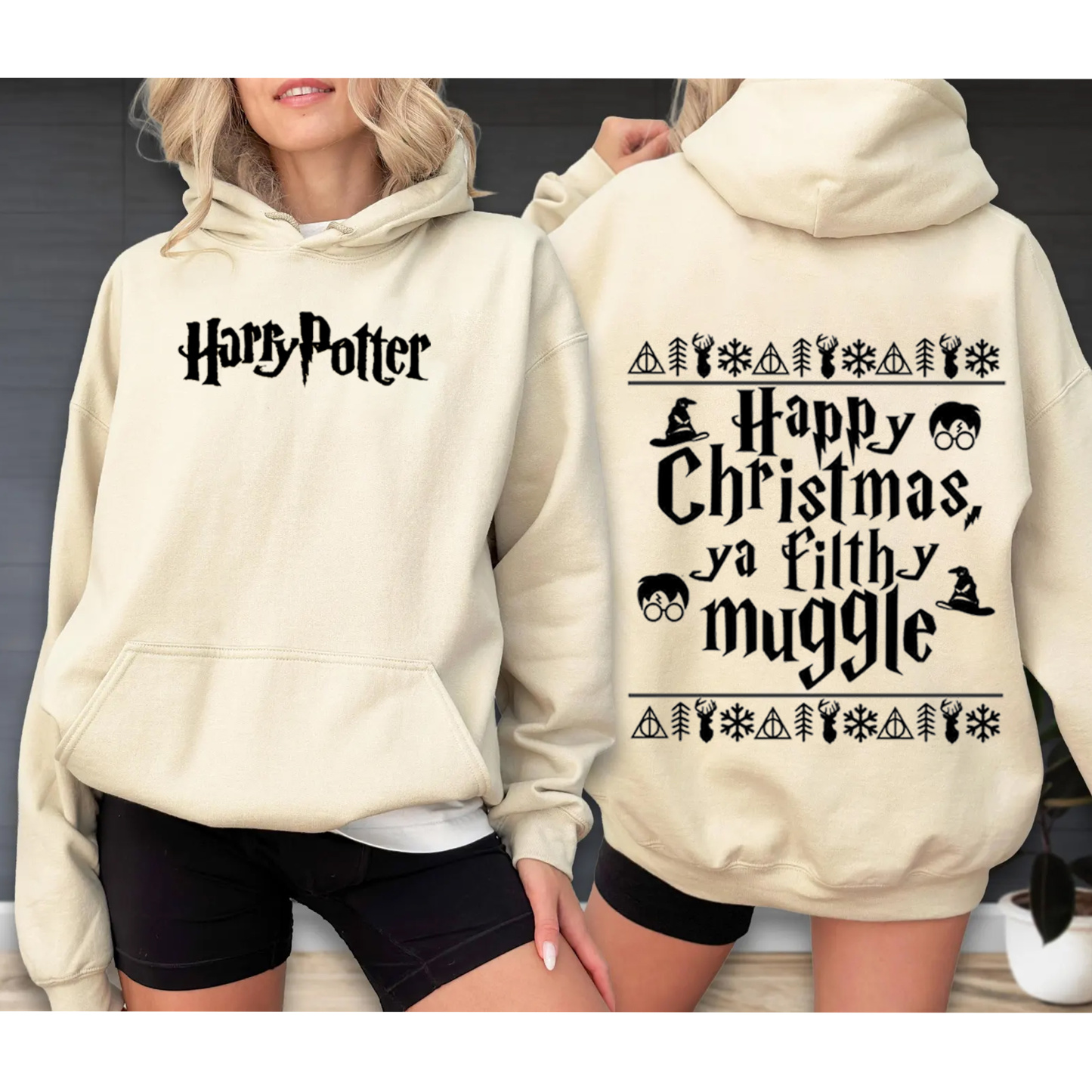 Happy Christmas Ya Filthy Muggle Oversized Washed T-shirt/Crewneck/Hoodie