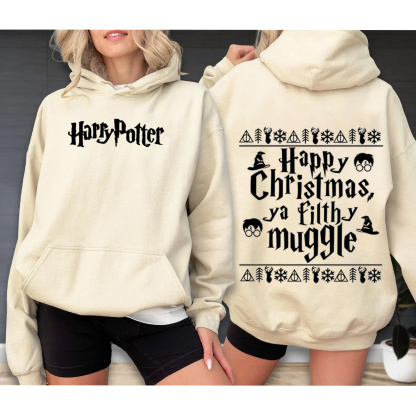 Happy Christmas Ya Filthy Muggle Oversized Washed T-shirt/Crewneck/Hoodie