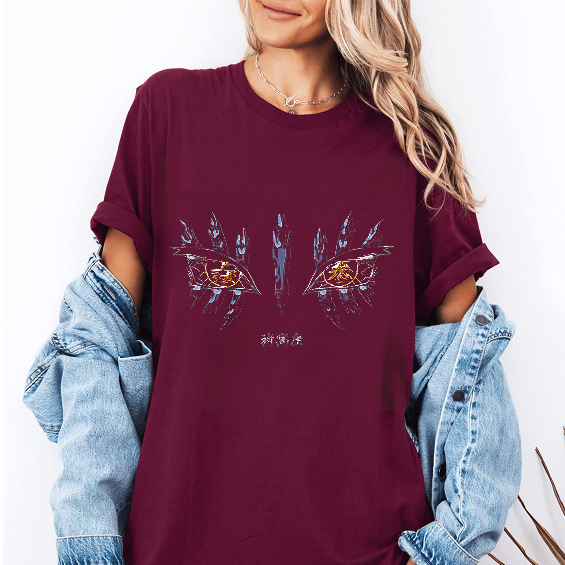 Demon Slayer: Akaza Eyes Unisex Shirt/Crewneck/Hoodie