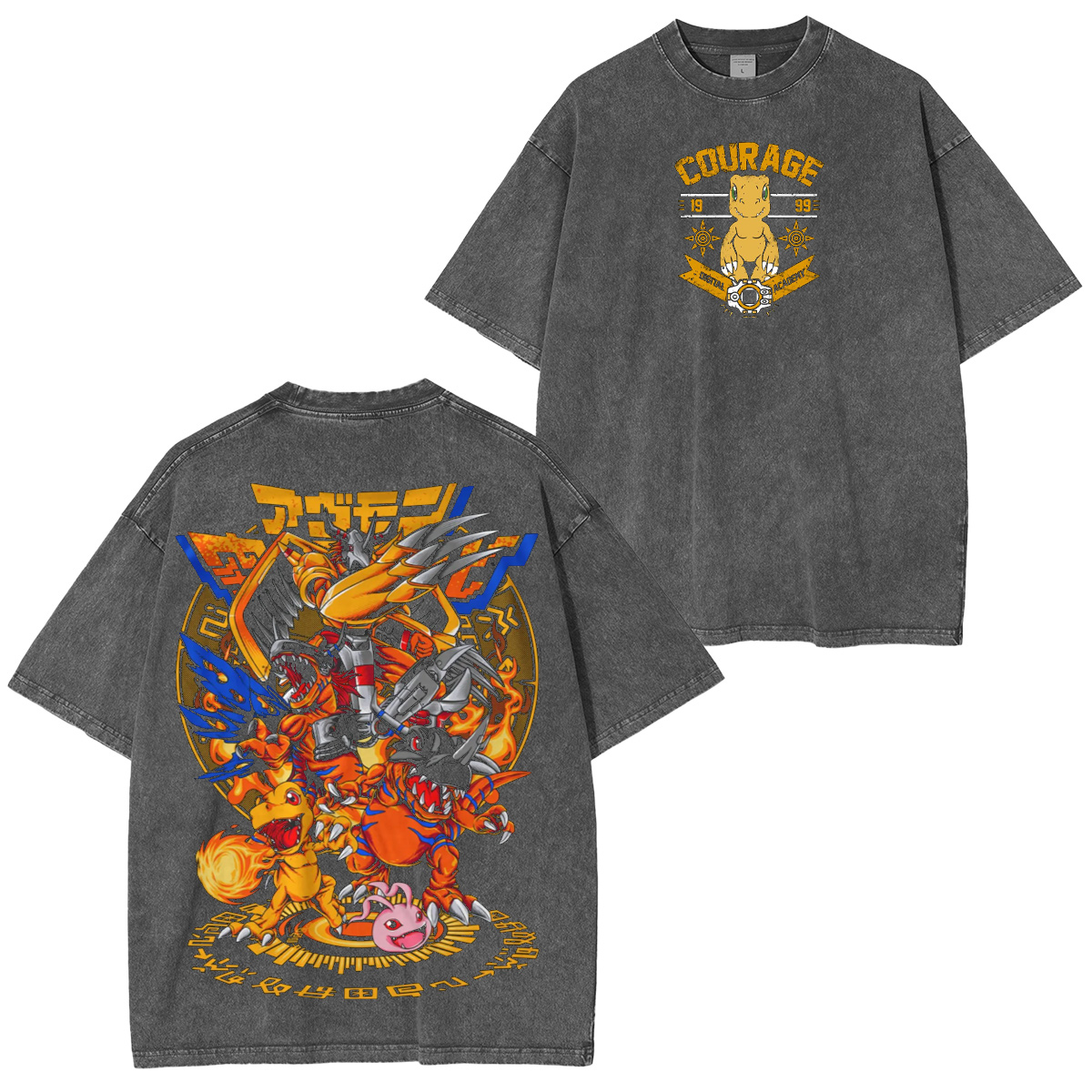 Classic Agumon Digimon Oversized T-shirt/Crewneck/Hoodie