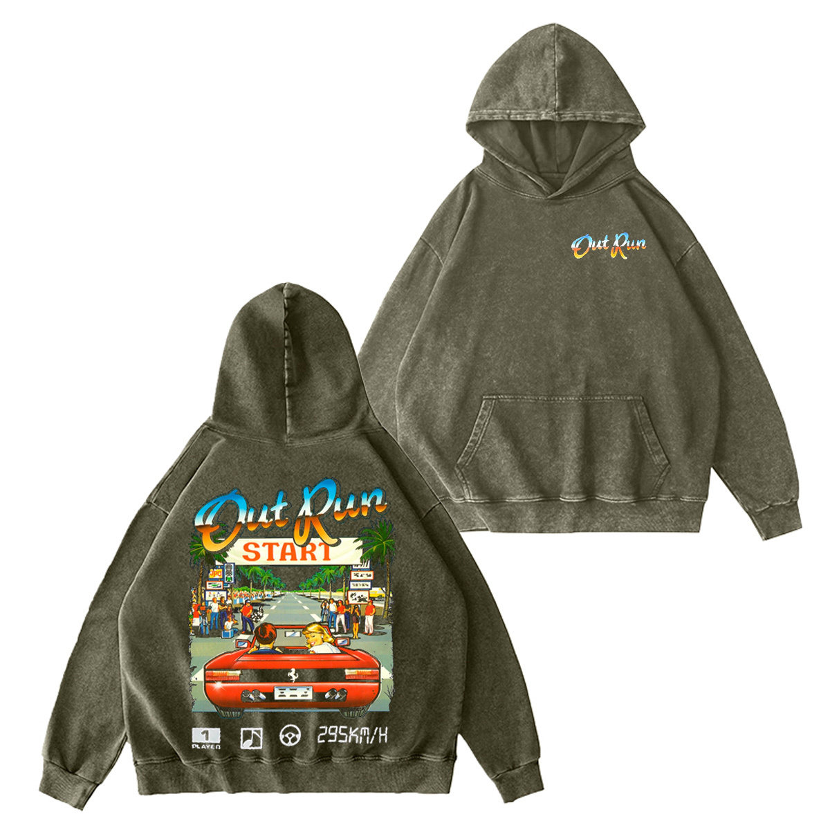 Retro Out Run Oversized T-shirt/Crewneck/Hoodie