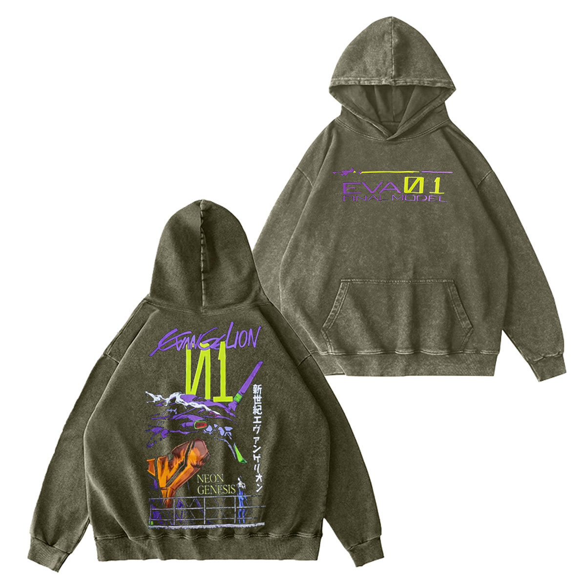 Neon Genesis Evangelion EVA 01 Oversized T-shirt/Crewneck/Hoodie