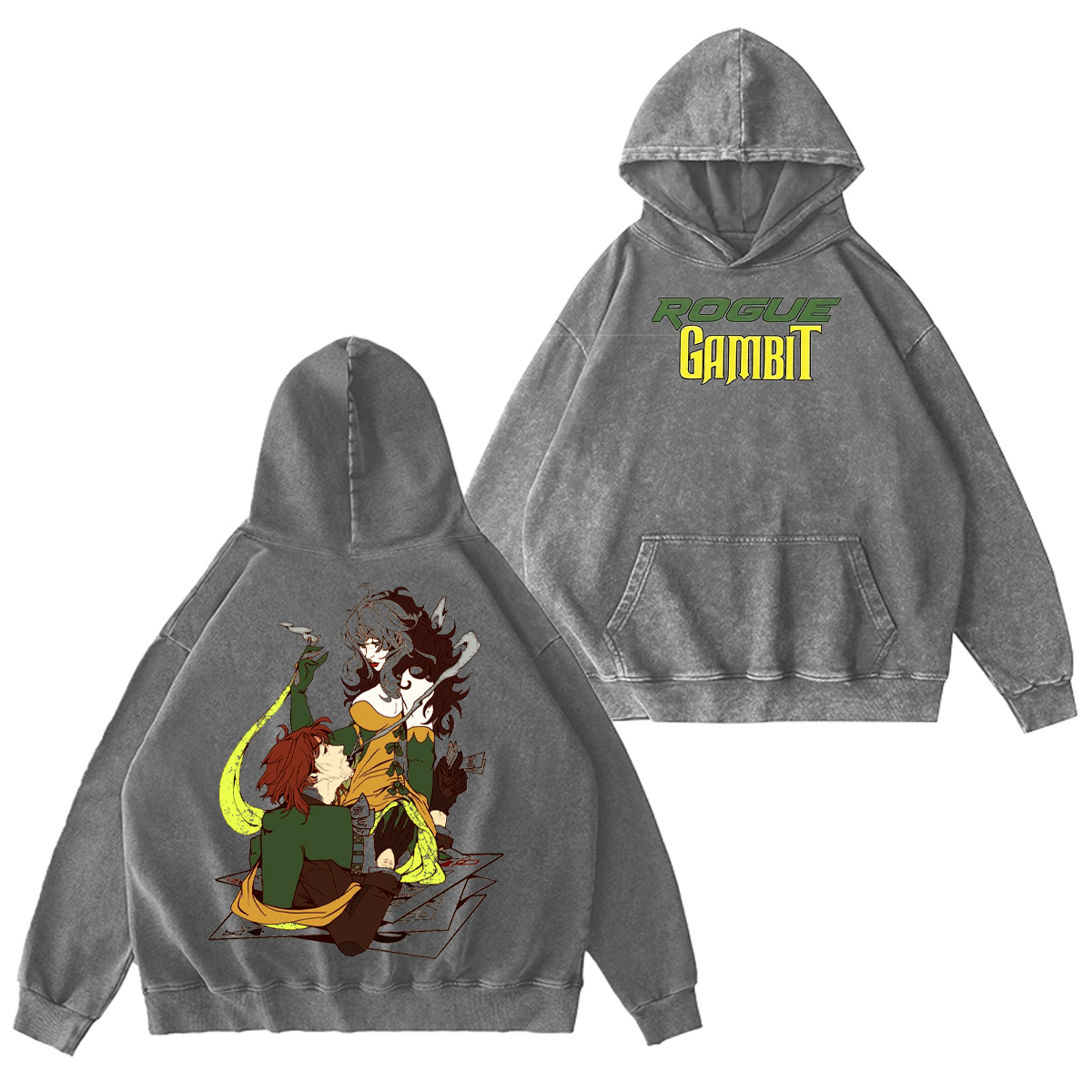 Rogue x Gambit Washed T-shirt/Crewneck/Hoodie
