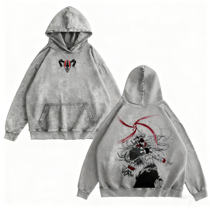 Bleach Ichigo Kurosaki Anime Washed T-shirt/Crewneck/Hoodie