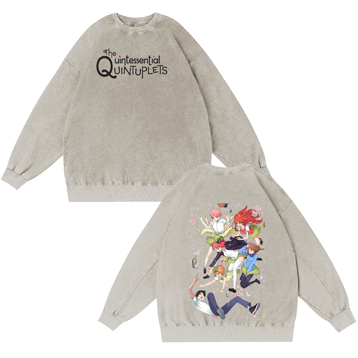 The Quintessential Quintuplets  Washed T-shirt/Crewneck/Hoodie