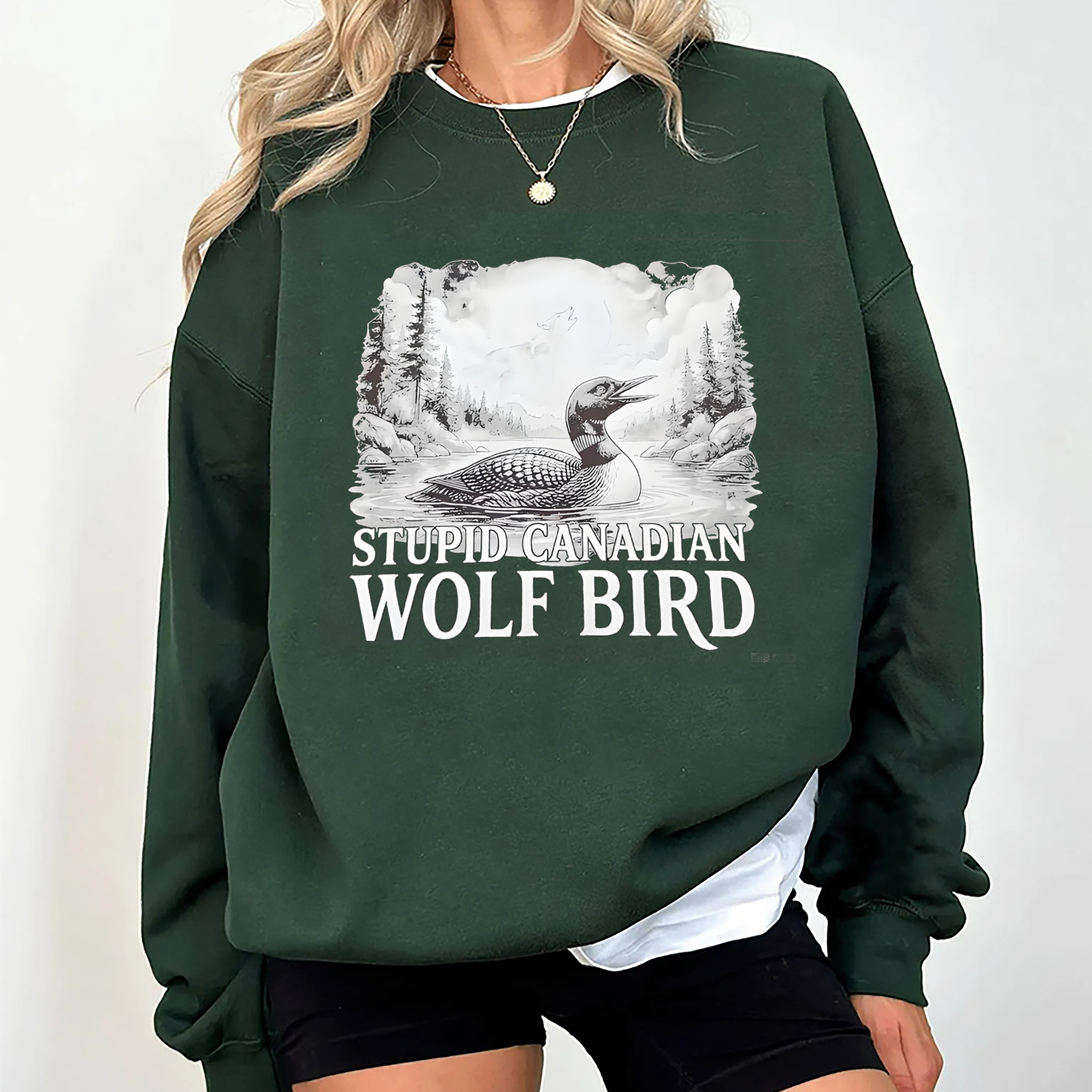 Stupid Canadian Wolf Bird Unisex T-shirt/Crewneck/Hoodie