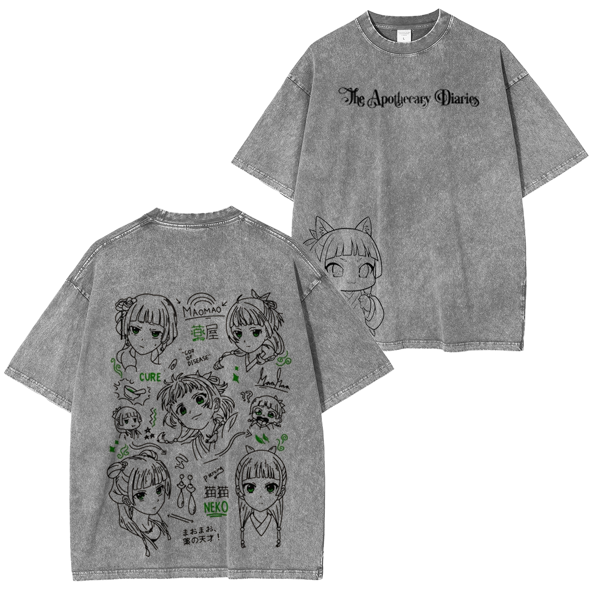 The Apothecary Diaries Washed T-shirt/Crewnec