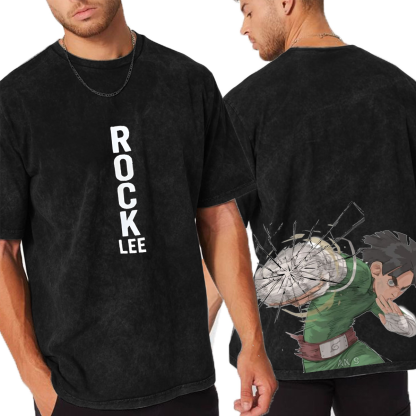 Rock Lee Vintage Washed Anime Oversized T-shirt/Crewneck/Hoodie