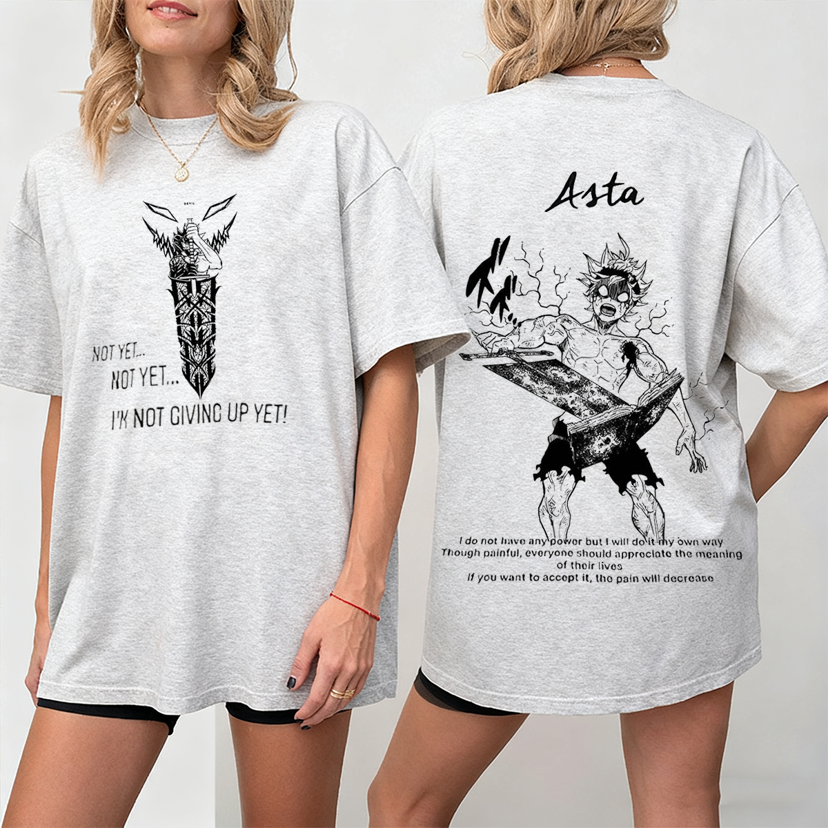 Black Clover Washed T-shirt/Crewneck/Hoodie